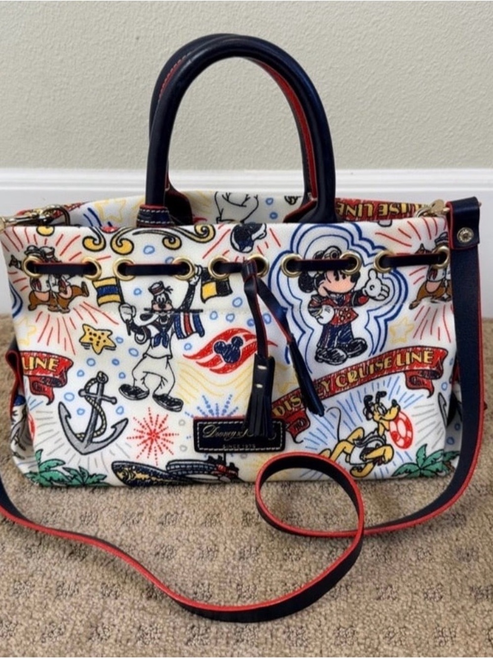 Disney x Dooney & Bourke DCL Disney Cruise Line Character Sketch Purse